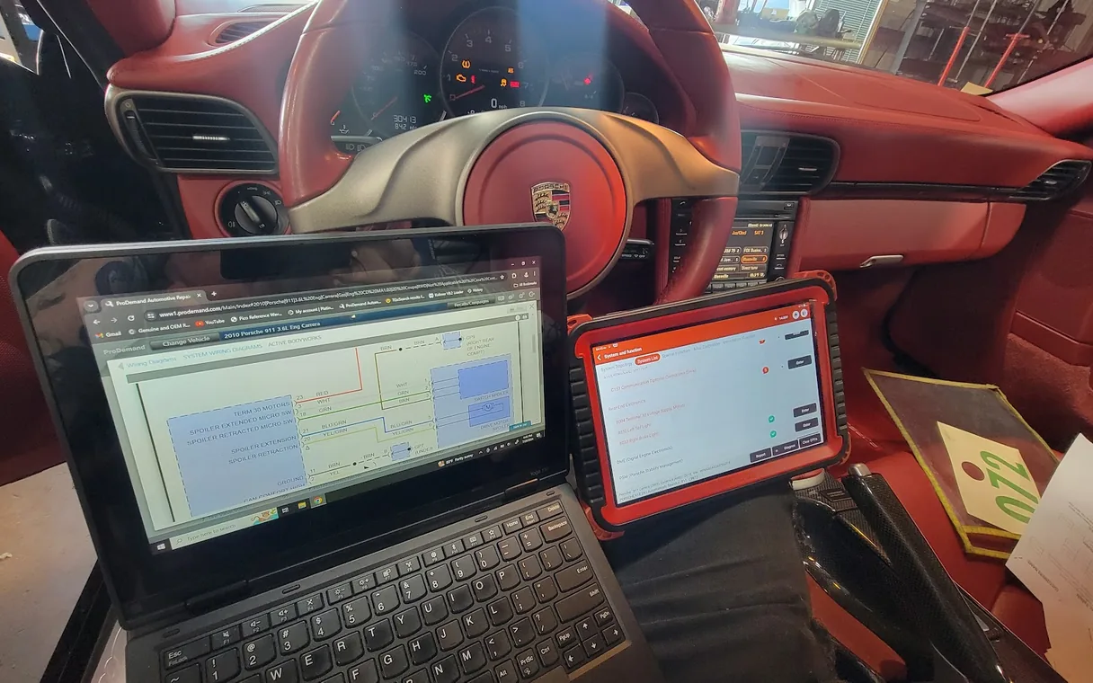 Undercarriage and leak detection during pre-purchase inspection